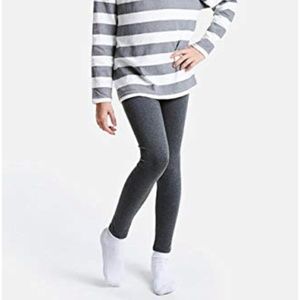 Irelia Girls L Gray Cotton Stretch Leggings NWT